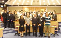 A training class organized by The Chinese General Chamber of Commerce visits CUHK